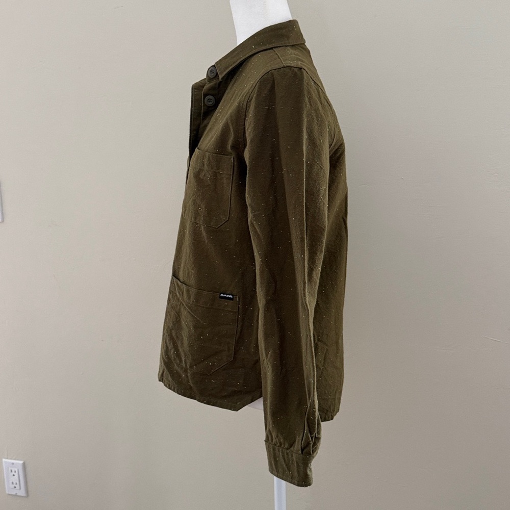 DAKINE Women's Olive Green Speckled Button Down Medium Shirt - Picture 5 of 12